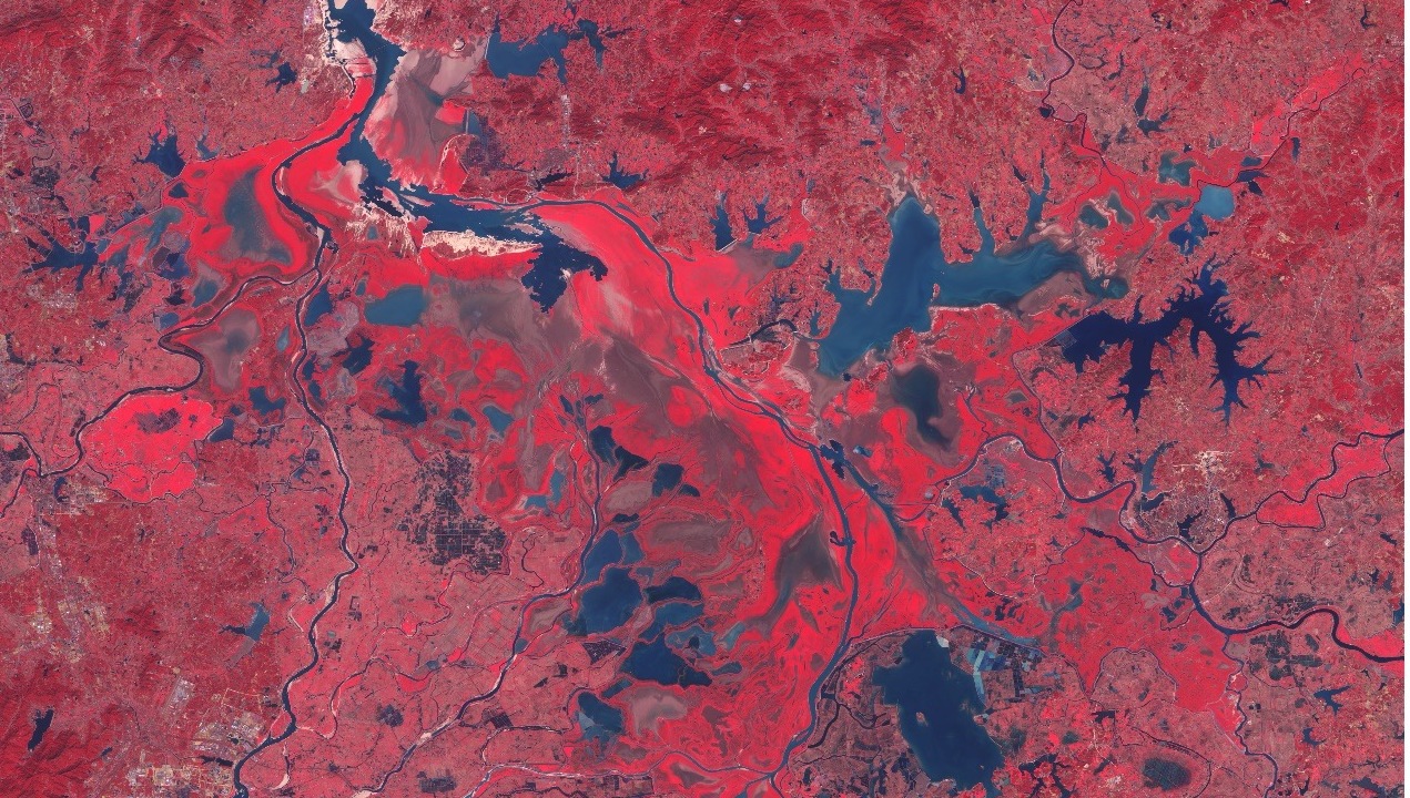 Satellite Images Show Wetlands of China