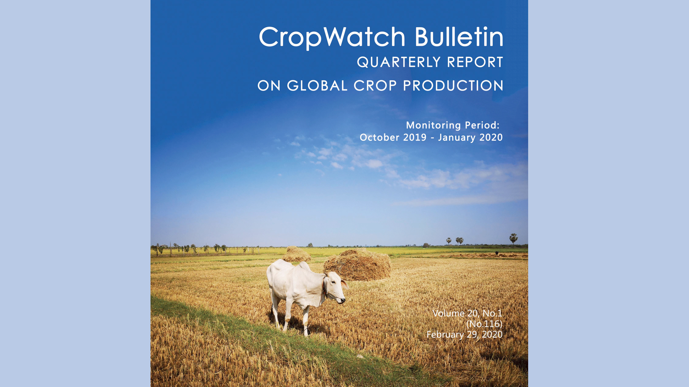 <EM>CropWatch Bulletin</EM> Releases Crop Production Outlook under the Shadow of Locusts